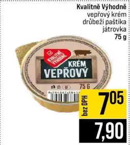 Jip Kvalitně Výhodně vepřový krém drůbeží paštika játrovka 75 g nabídka