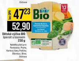 Jip Dětská výživa BIO špenát s lososem nabídka