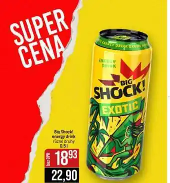 Jip Big Shock energy drink nabídka