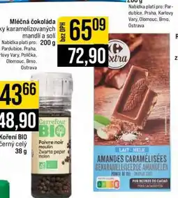 Jip Mléčná čokoláda s karamelizovaných mandlí a solí nabídka