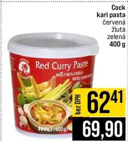 Jip Cock kari pasta nabídka