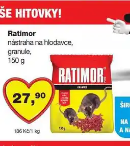 Barvy a laky drogerie Ratimor nástraha na hlodavce, granule nabídka