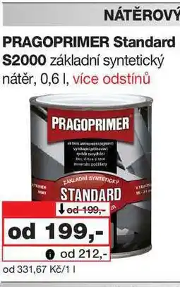 Barvy a laky drogerie PRAGOPRIMER Standart S2000 základní syntetický nátěr nabídka