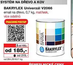 Barvy a laky drogerie BAKRYLEX Univerzál V2066 email na dřevo nabídka