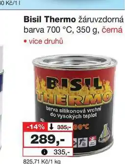 Barvy a laky drogerie Bisil Thermo žáruvzdorná barva 700 °C, 350 g, černá nabídka