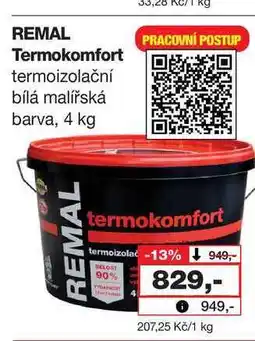 Barvy a laky drogerie REMAL Termokomfort termoizolační bílá malířská barva nabídka