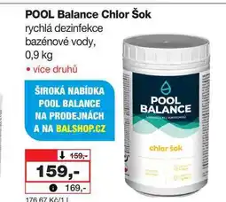 Barvy a laky drogerie POOL Balance Chlor Šok rychlá dezinfekce bazénové vody nabídka