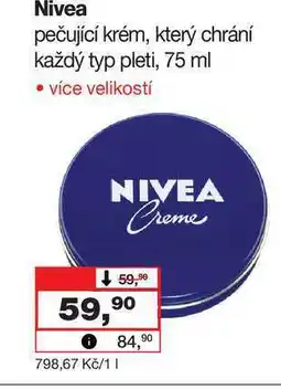 Barvy a laky drogerie Nivea pečující krém, který chrání každý typ pleti nabídka