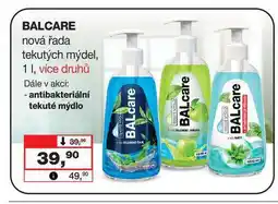 Barvy a laky drogerie BALCARE nová řada tekutých mýdel nabídka