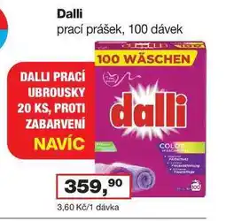 Barvy a laky drogerie Dalli prací prášek, 100 dávek nabídka