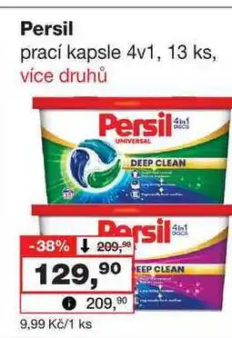 Barvy a laky drogerie Persil prací kapsle 4v1, 13 ks nabídka