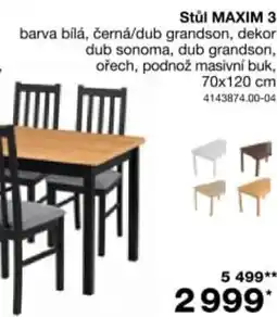 Sconto Stůl MAXIM 3 nabídka
