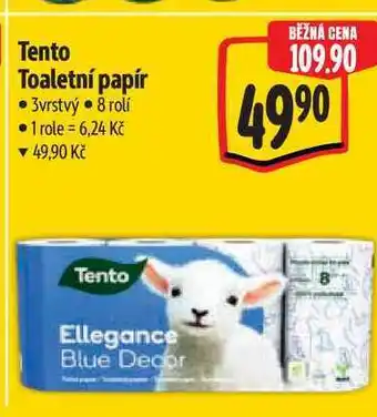 Albert Tento Toaletní papír 3vrstvý 8 rolí nabídka