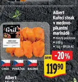Albert Albert Kuřecí steak v medovo - pikantní marinádě nabídka