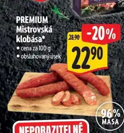 Albert PREMIUM Mistrovská klobása nabídka