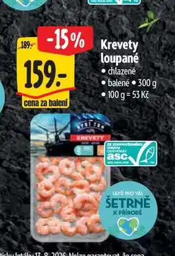Albert Krevety loupané chlazené nabídka