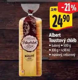 Albert Albert Toustový chléb balený nabídka