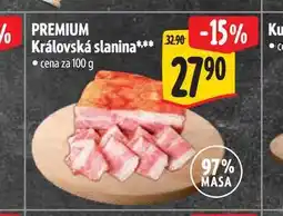 Albert PREMIUM Královská slanina nabídka