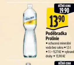 Albert Poděbradka Prolinie ochucená minerální voda bez cukru nabídka