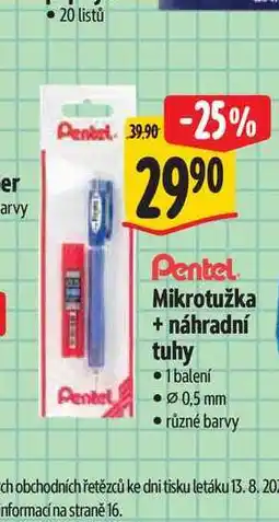 Albert Mikrotužka + náhradní tuhy nabídka