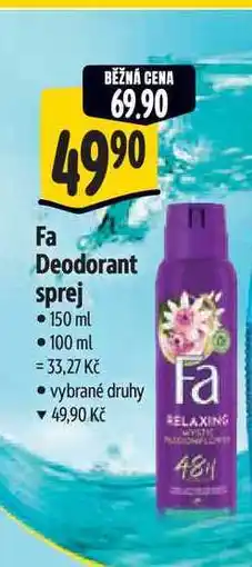 Albert Fa Deodorant sprej nabídka