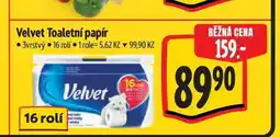 Albert Velvet Toaletní papír 3vrstvý 16 rolí nabídka