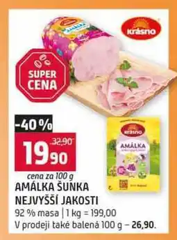 Terno AMÁLKA ŠUNKA NEJVYŠŠÍ JAKOSTI 92% masa nabídka