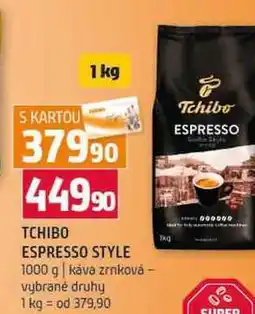 Terno TCHIBO ESPRESSO STYLE 1000 g káva zrnková vybrané druhy nabídka
