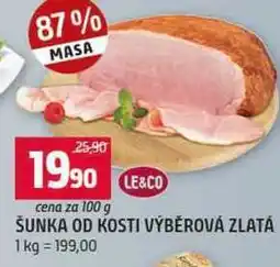 Terno ŠUNKA OD KOSTI VÝBĚROVÁ ZLATÁ nabídka