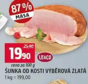 Terno ŠUNKA OD KOSTI VÝBĚROVÁ ZLATÁ nabídka