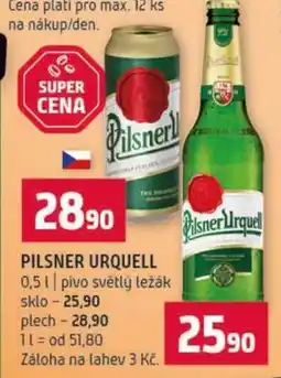 Terno Pilsner Urquell nabídka