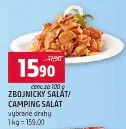 Terno Zbojnický salát, Camping salát nabídka