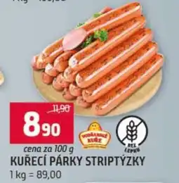 Terno Kuřecí párky Striptýzky nabídka