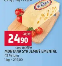 Terno MONTANA SÝR JEMNÝ EMENTÁL nabídka