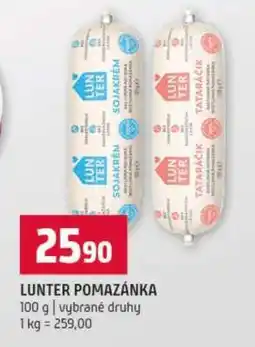 Terno Lunter pomazánka nabídka