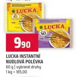 Terno Lucka instantní nudlová polévka nabídka