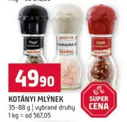 Terno Kotányi Mlýnek nabídka