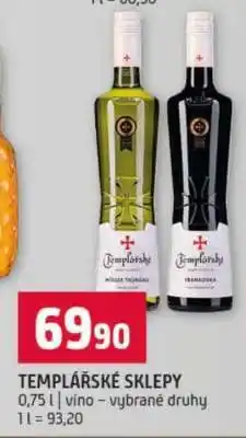 Terno Templářské sklepy nabídka