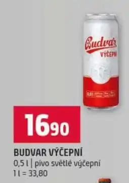 Terno Budvar výčepní nabídka