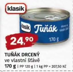 Terno Tuňák drcený ve vlastní šťávě nabídka