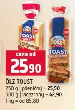 Terno Ölz Toast nabídka