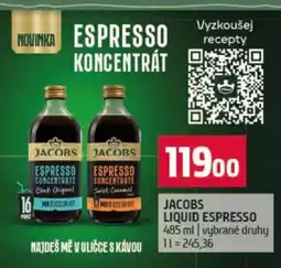 Terno JACOBS LIQUID ESPRESSO nabídka