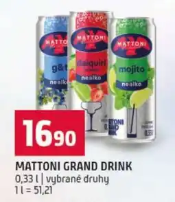 Terno MATTONI GRAND DRINK nabídka