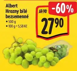 Albert Albert hrozny bílé bezsemenné nabídka
