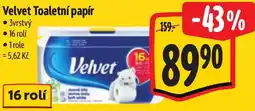 Albert Velvet toaletní papír nabídka