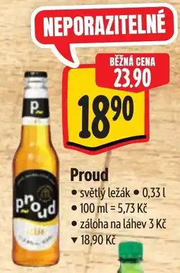 Albert Proud světlý ležák nabídka