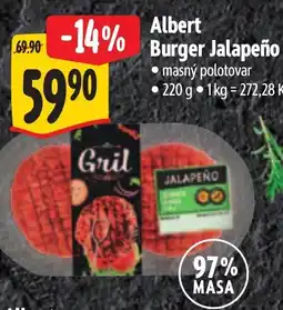 Albert Albert Burger Jalapeño nabídka