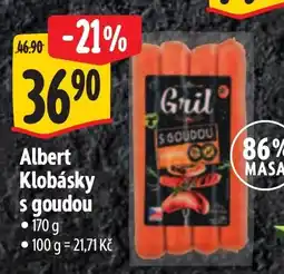 Albert Albert Klobásky s goudou nabídka