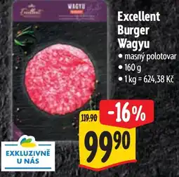 Albert Excellent Burger Wagyu nabídka