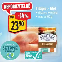 Albert Rybí trh tilapie nabídka